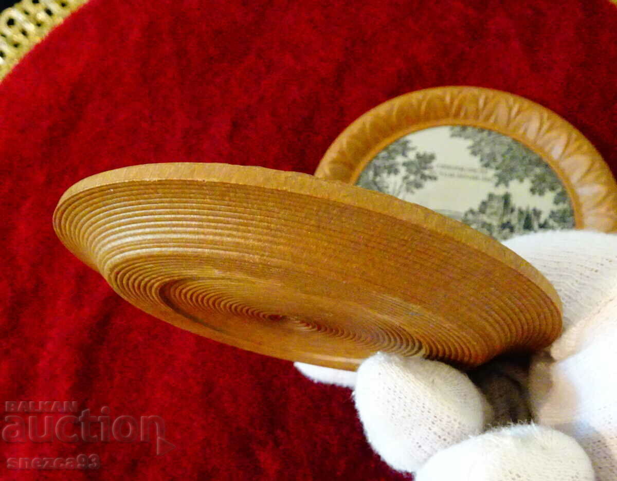 Auction Plate, bowl with landscape lithograph Schauenburg castle, 2 pcs Auction Plate, bowl with landscape lithograph Schauenburg castle, 2 pcs