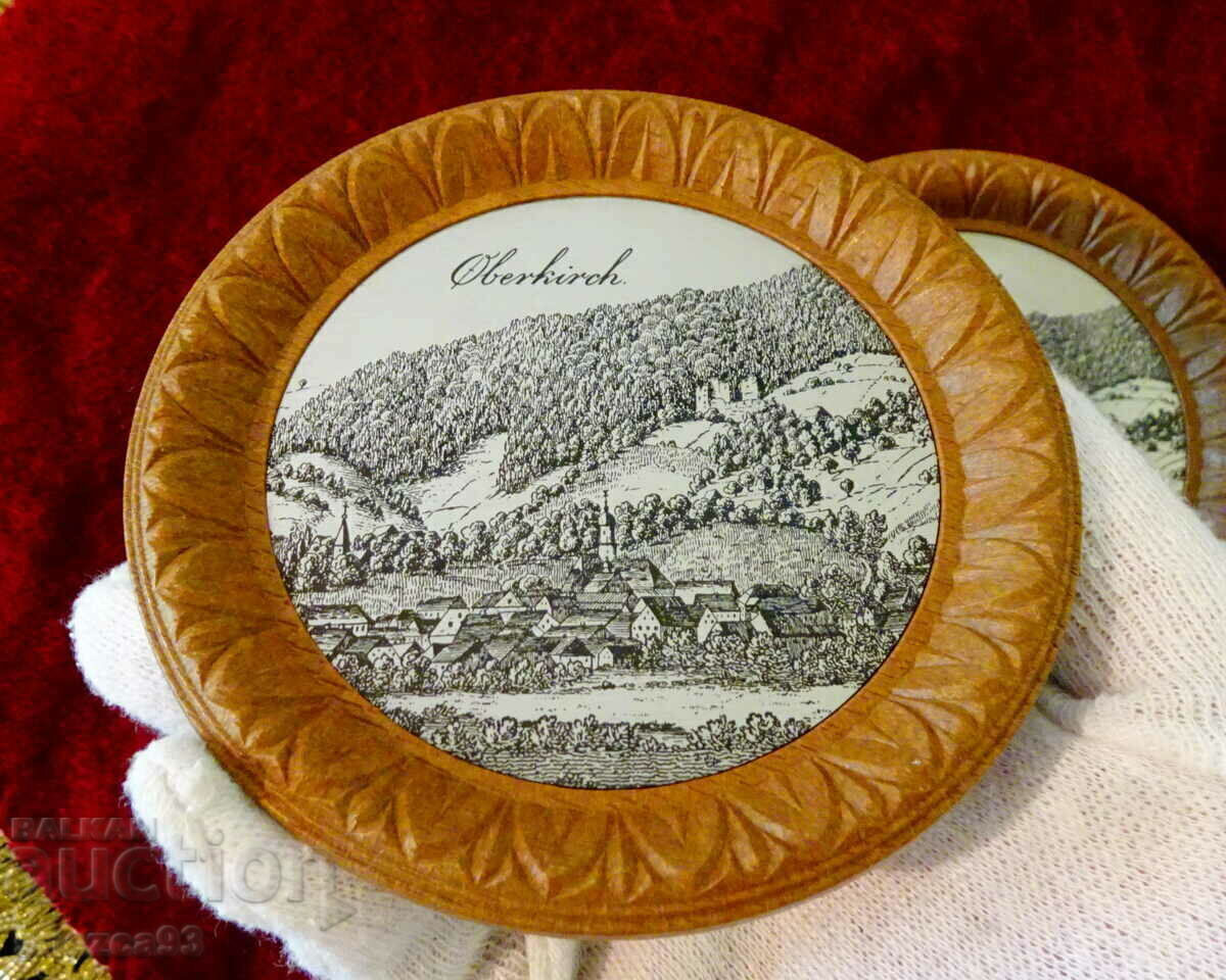 Чиния,купичка с пейзаж литография Oberkirch 2 бр. с цена 4.00 лв. | € 2.05 Чиния,купичка с пейзаж литография Oberkirch 2 бр. с цена 4.00 лв. | € 2.05