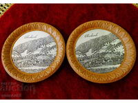 Plates with landscape from Oberkirch.