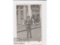 Русе мъж фотограф, фризьор реклама улица снимка 30те - 40те