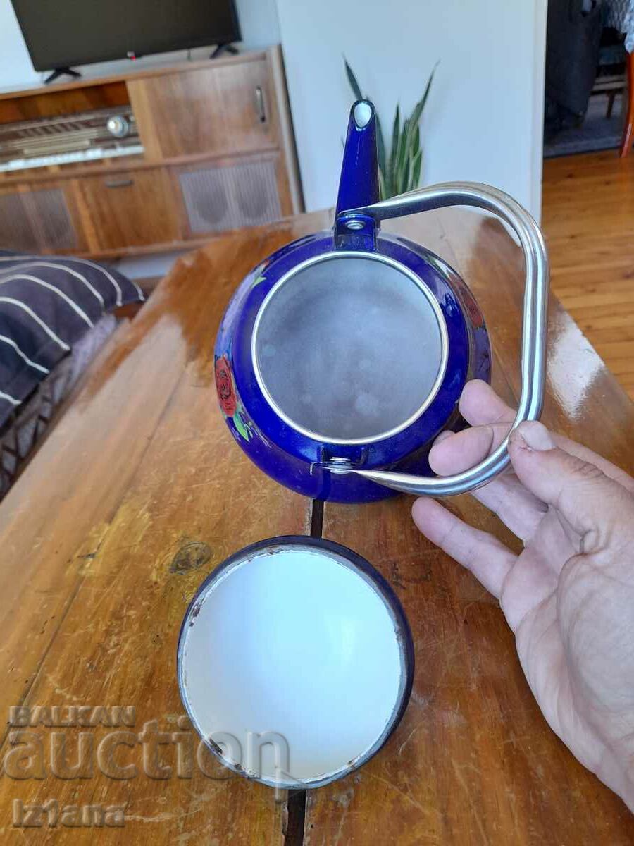 Old enamel teapot - 5 Old enamel teapot - 5