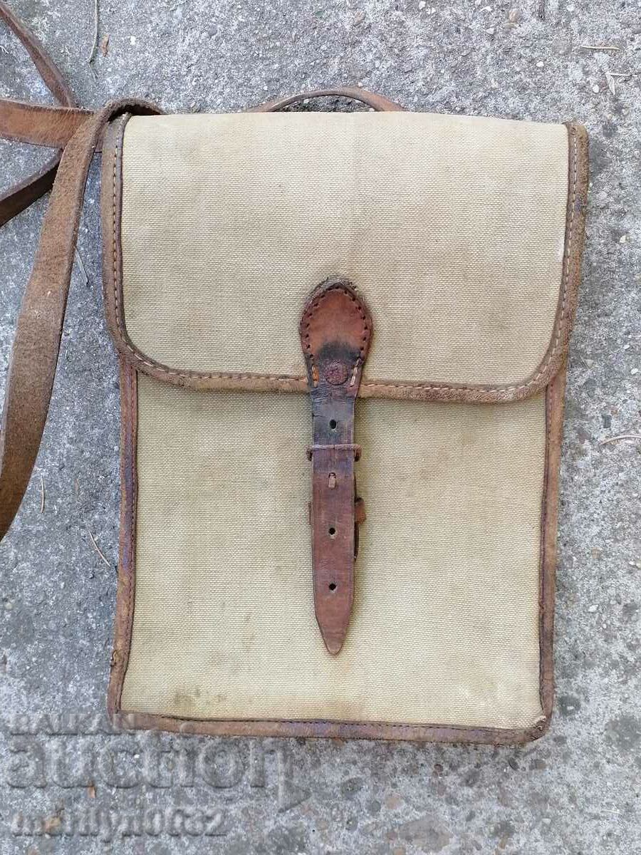 Auction Tarpaulin commander's bag World War II WW2 Auction Tarpaulin commander's bag World War II WW2