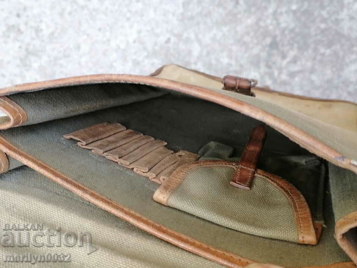 Tarpaulin commander's bag World War II WW2 - 7 Tarpaulin commander's bag World War II WW2 - 7