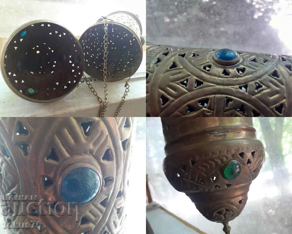 Τεράστιο κρεμαστό ορειχάλκινο φανάρι πολυελαίου - 7