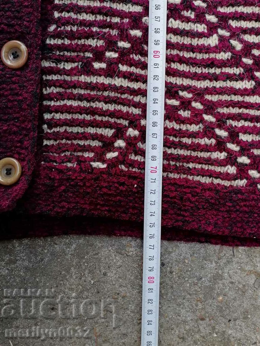 Старо елече от вълна плетен елек - 6 Старо елече от вълна плетен елек - 6