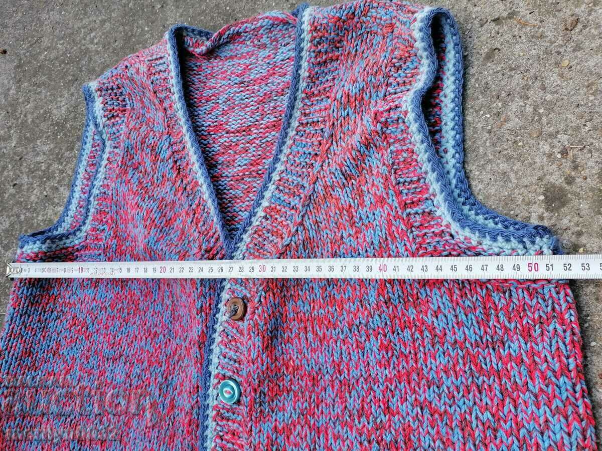 Old wool vest knitted vest - 5