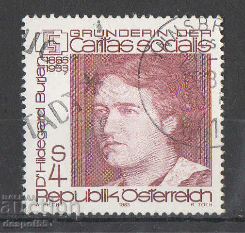 1982. Austria. 100 years since the birth of Dr. Hildegard Buryan