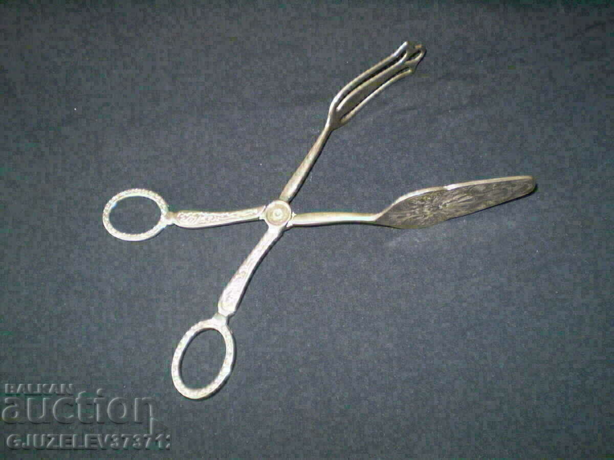 Silver-plated tongs for serving dishes - 5