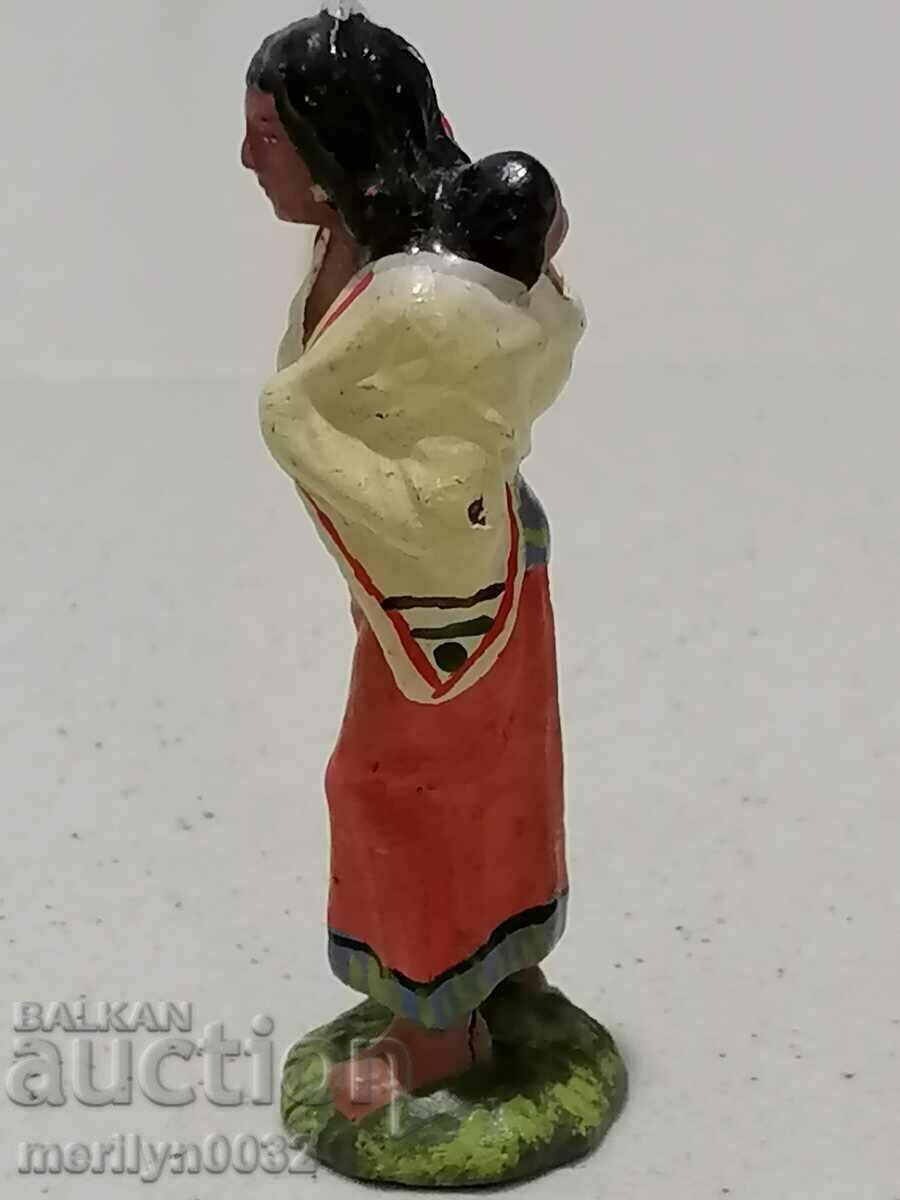 Indian figure ceramics LINEOL Germany 30s plastic - 6 Indian figure ceramics LINEOL Germany 30s plastic - 6