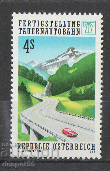 1988. Austria. Completion of the Tauern Highway.