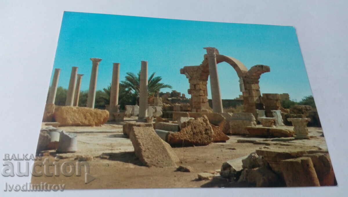 Пощенска картичка Leptis Magna The Msrket (9-8 A. D.)