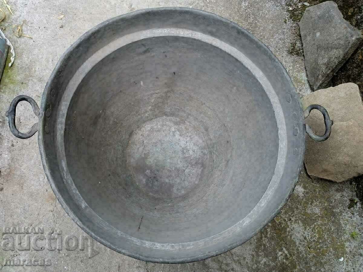 Old copper large vessel