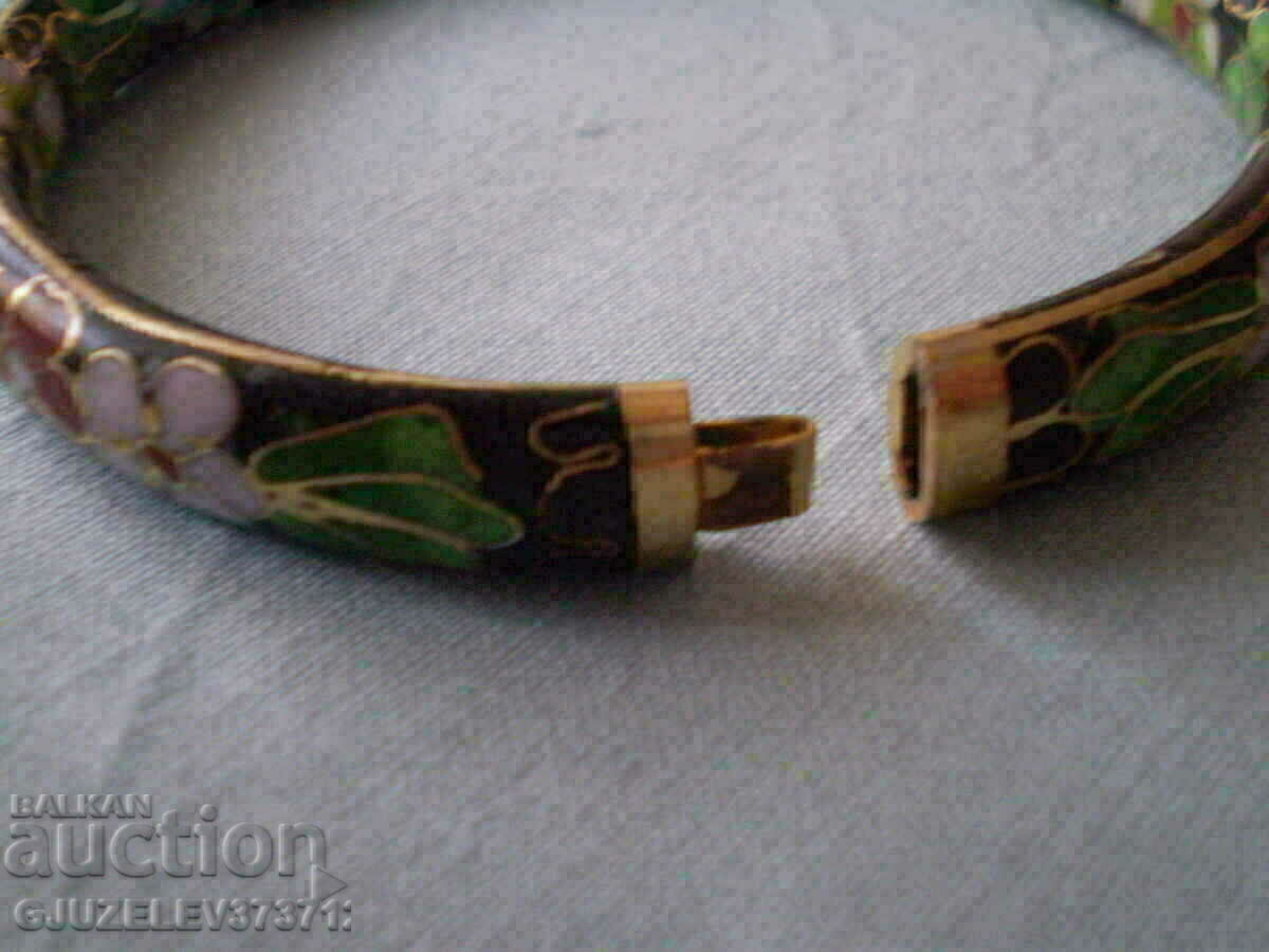 όμορφο γυναικείο βραχιόλι σμάλτο και λουλούδια - 6 όμορφο γυναικείο βραχιόλι σμάλτο και λουλούδια - 6