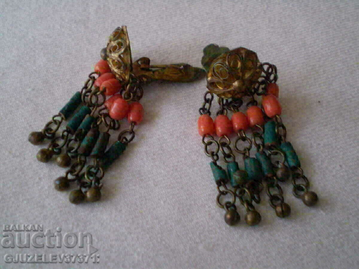 vintage earrings brass filigree - 5 vintage earrings brass filigree - 5