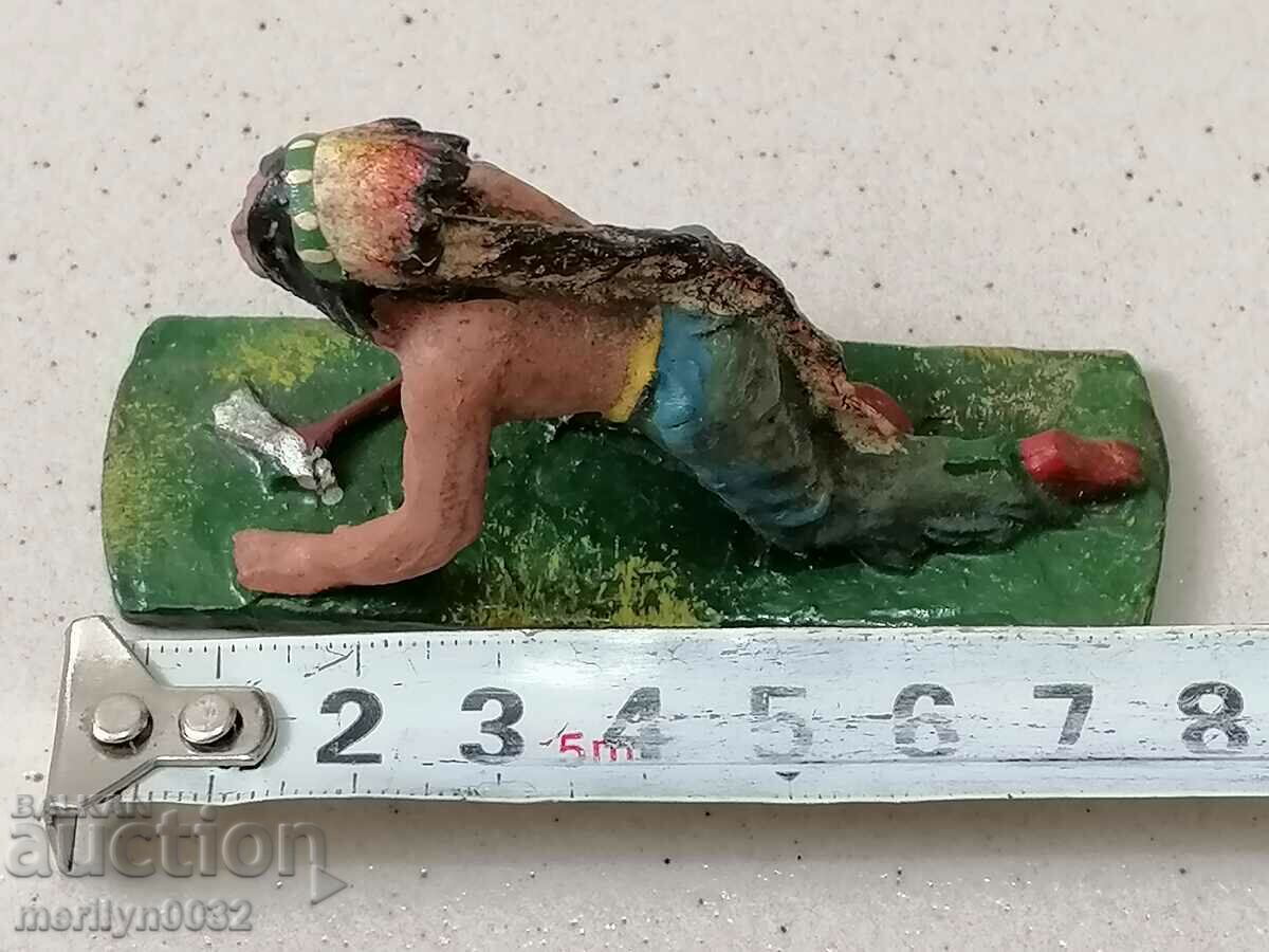 Аукцион Индианска фигура ELASTOLIN Germany 20-30год пластика Аукцион Индианска фигура ELASTOLIN Germany 20-30год пластика