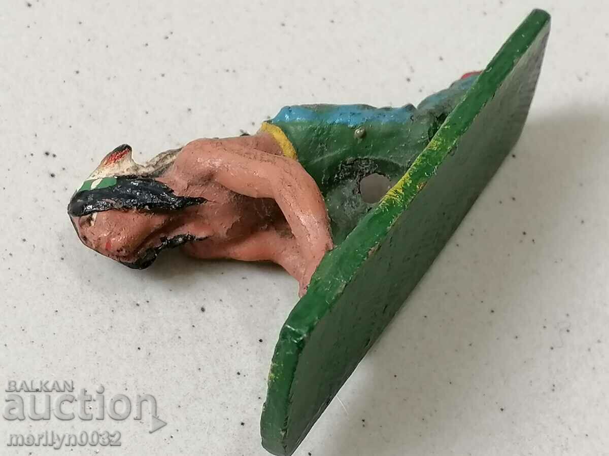 Индианска фигура ELASTOLIN Germany 20-30год пластика - 5 Индианска фигура ELASTOLIN Germany 20-30год пластика - 5