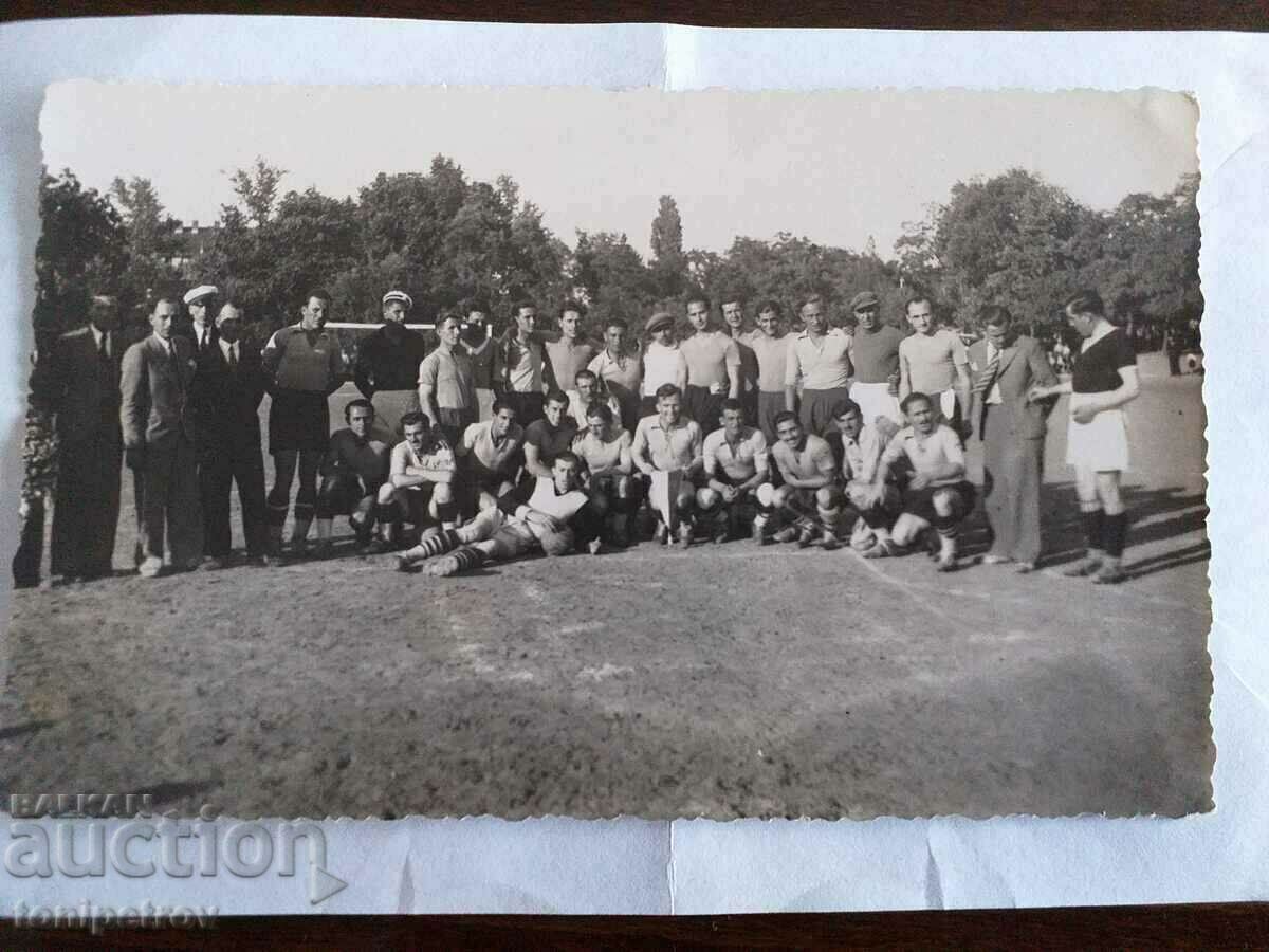 Fotografie de fotbal de la meciul Varna cu Ruse 1934