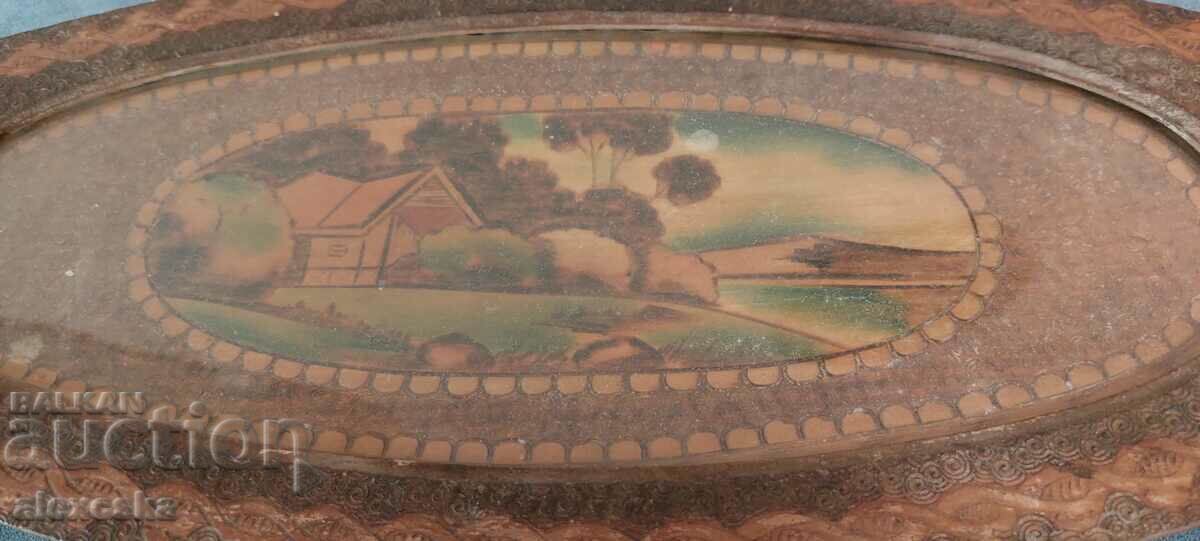 Old wooden tray with price 14.00 BGN | € 7.16