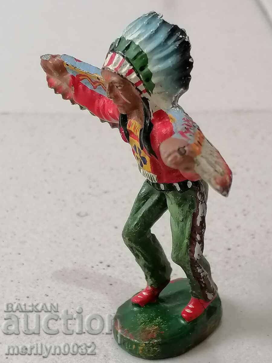 Auction  Indian figure ELASTOLIN Germany 20-30 years of plastic