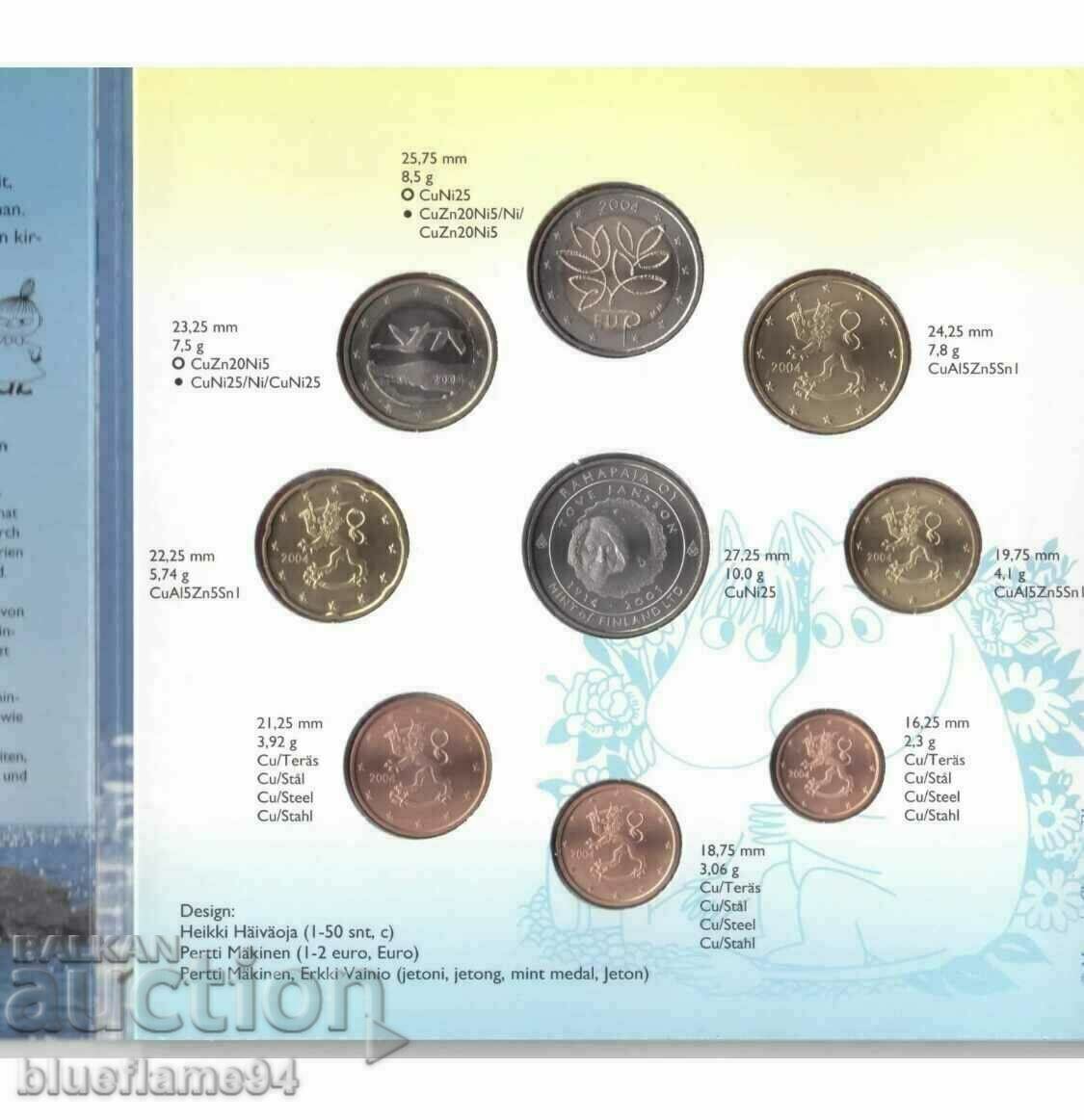 Euro Set Finland 2004 (Rare) with price 125.00 BGN | € 63.91