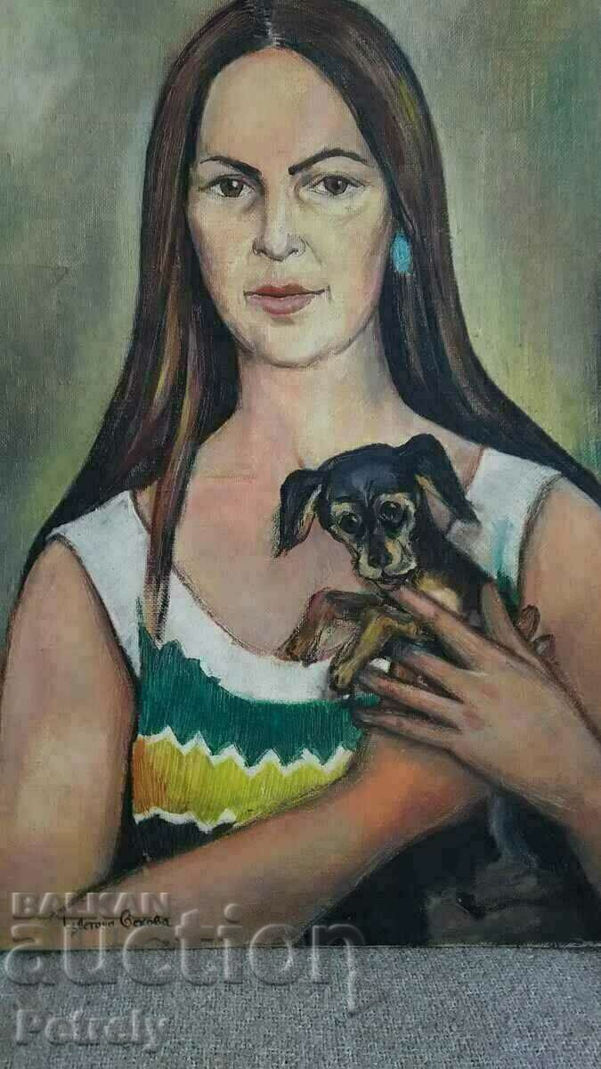 Παλιός πίνακας της Τσβετάνα Βέκοβα με τιμή 300.00 BGN | € 153.39