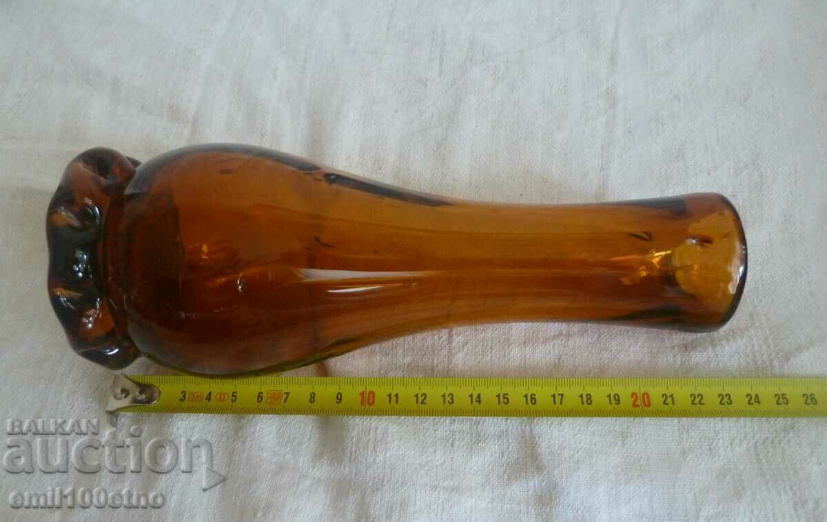 Vase handmade from thick stained glass - 6