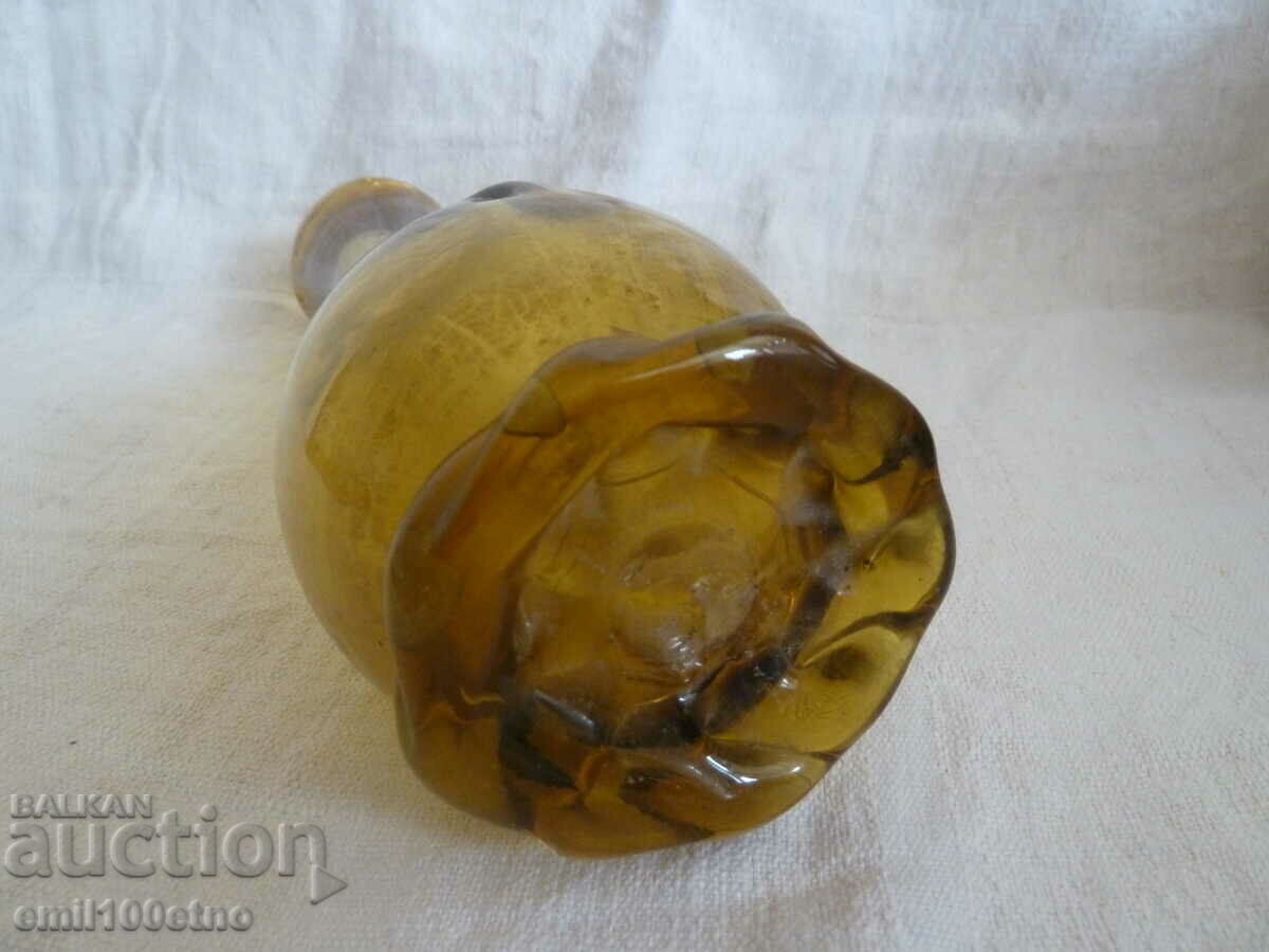 Vase handmade from thick stained glass - 5