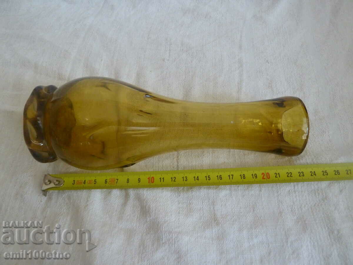 Vase handmade from thick stained glass - 7