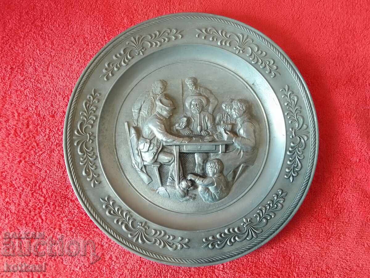 Metal wall plate Germany Rifle Men Dog Metal wall plate Germany Rifle Men Dog