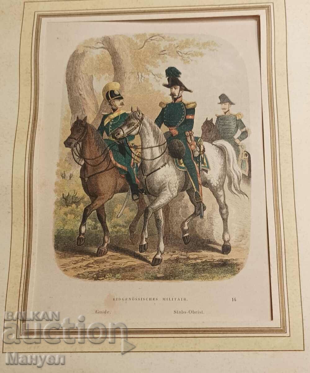 Litografia cu tematică militară cu preț 24.00 BGN | € 12.27