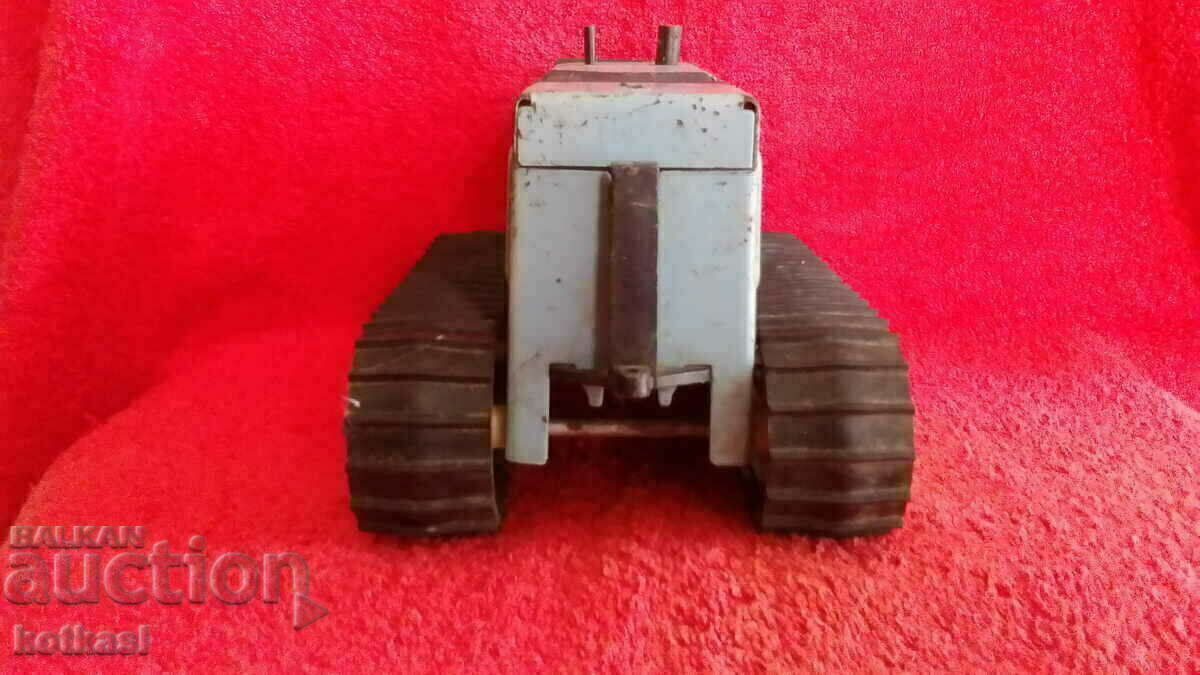 Delivery of Old social metal toy Chain Tractor BULGAR