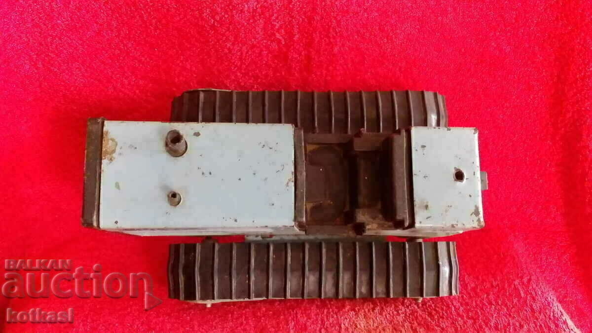Old social metal toy Chain Tractor BULGAR - 5