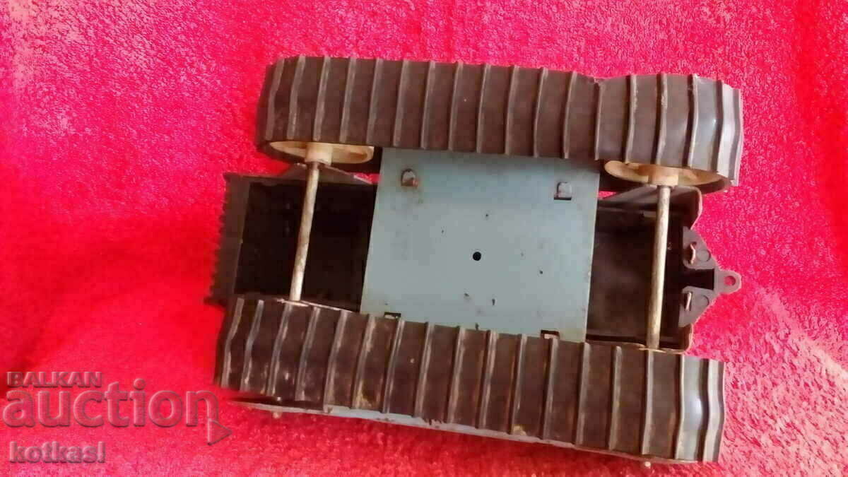 Old social metal toy Chain Tractor BULGAR - 6