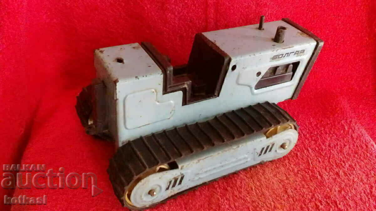 Old social metal toy Chain Tractor BULGAR - 7