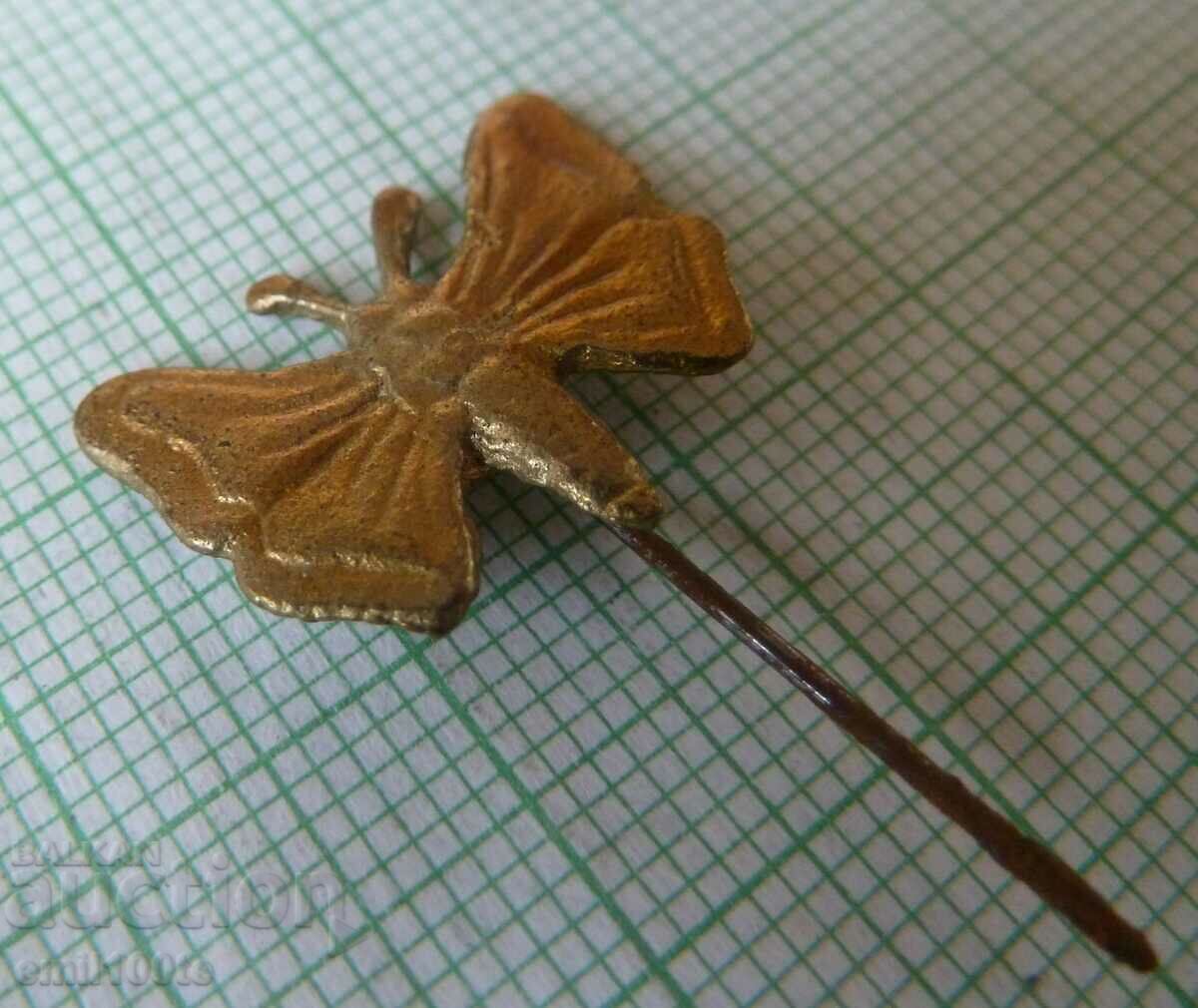 Auction Old bronze badge - Butterfly Auction Old bronze badge - Butterfly