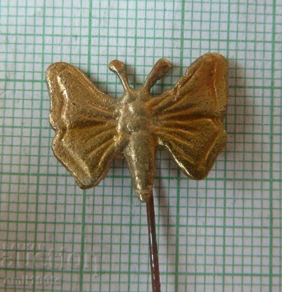 Old bronze badge - Butterfly