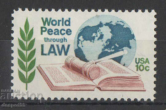 1975. USA. World peace through law.