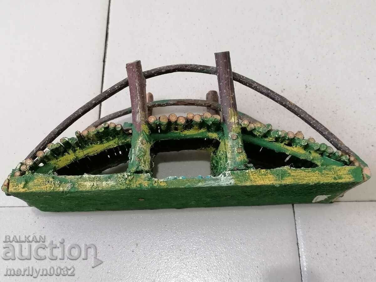 Wooden bridge figure ELASTOLIN Germany 1930 elastolin toy with price 69.00 BGN | € 35.28