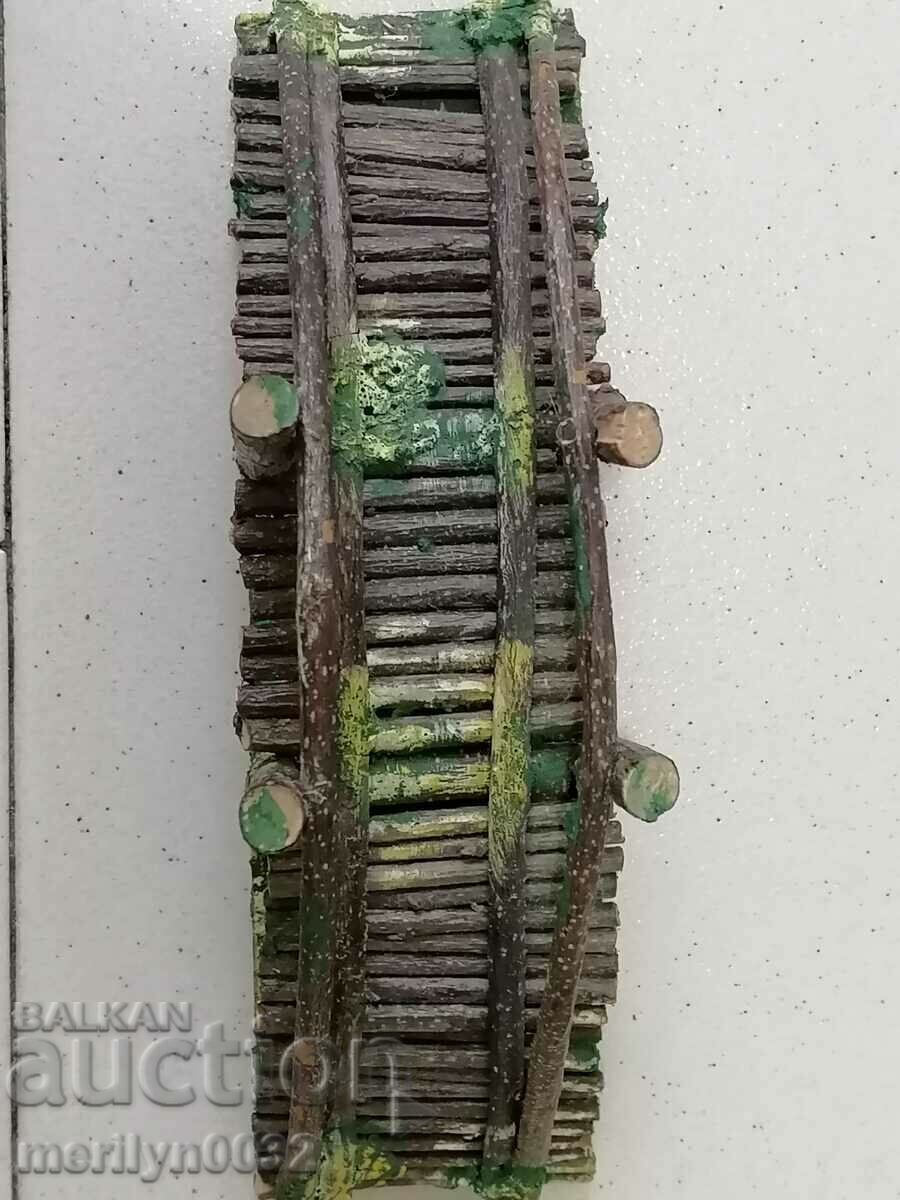 Delivery of Wooden bridge figure ELASTOLIN Germany 1930 elastolin toy