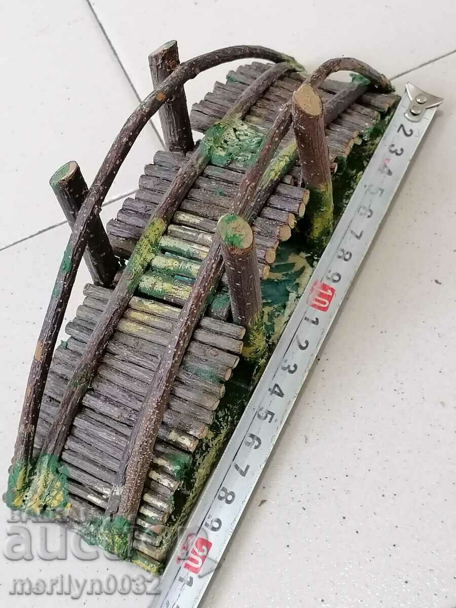 Wooden bridge figure ELASTOLIN Germany 1930 elastolin toy - 5