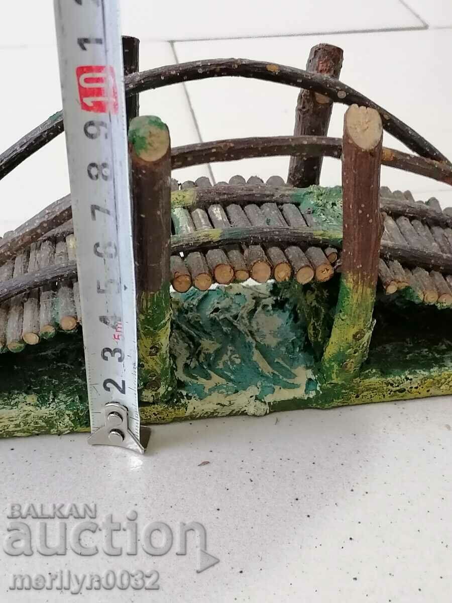 Wooden bridge figure ELASTOLIN Germany 1930 elastolin toy - 6