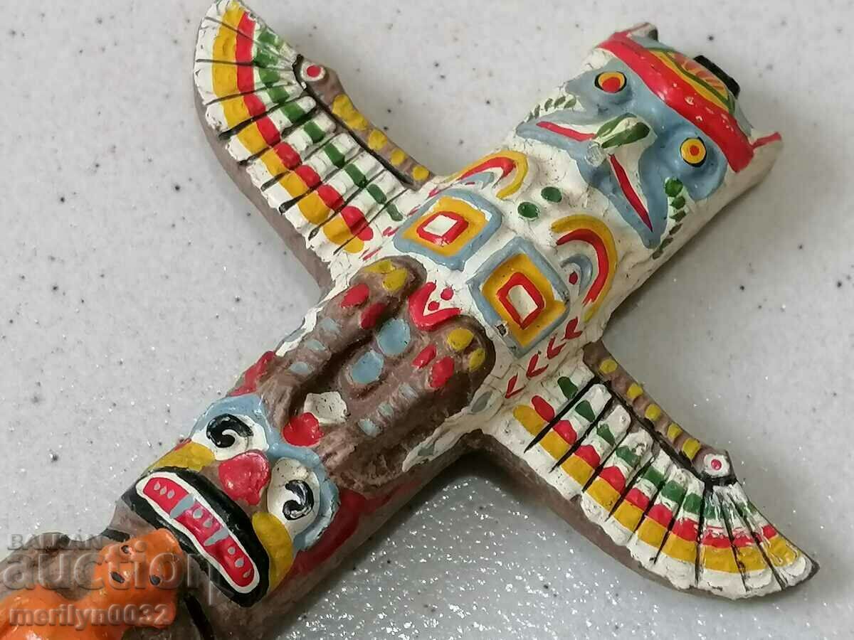 Auction Totem figure ELASTOLIN Germany 1930 elastolin toy Auction Totem figure ELASTOLIN Germany 1930 elastolin toy