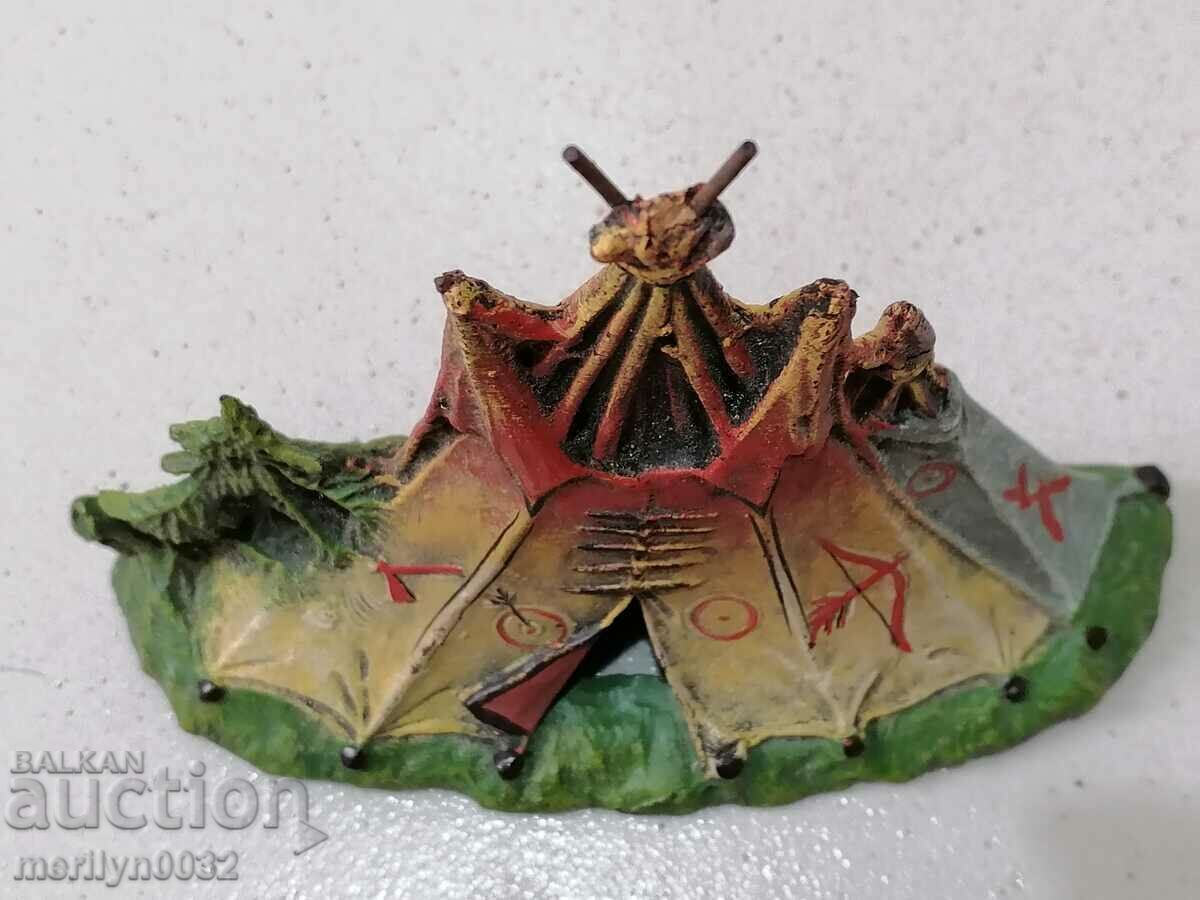 Wigwam figure ELASTOLIN Germany 1930 elastolin toy - 5 Wigwam figure ELASTOLIN Germany 1930 elastolin toy - 5