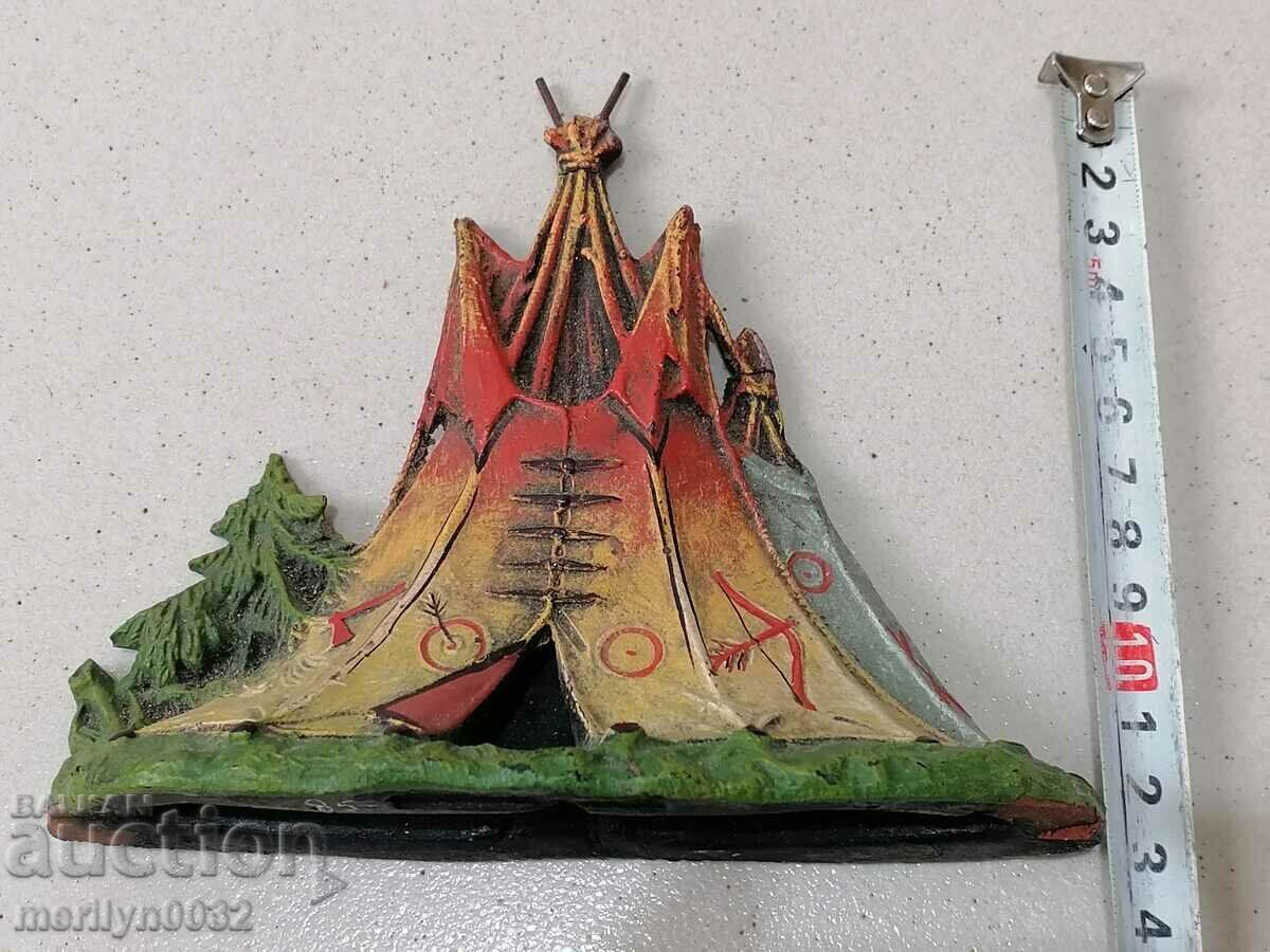 Wigwam figure ELASTOLIN Germany 1930 elastolin toy - 6 Wigwam figure ELASTOLIN Germany 1930 elastolin toy - 6