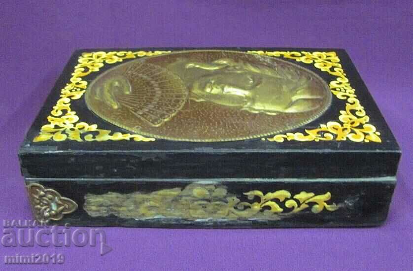 80s Russian Wooden Box with Bronze Hardware with price 75.00 BGN | € 38.35 80s Russian Wooden Box with Bronze Hardware with price 75.00 BGN | € 38.35