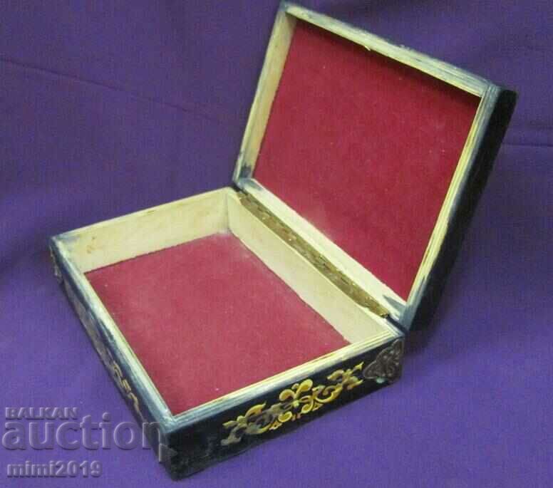 80s Russian Wooden Box with Bronze Hardware - 5 80s Russian Wooden Box with Bronze Hardware - 5