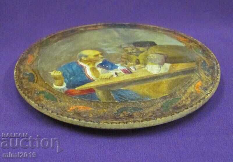 Delivery of Old Master Drawing on a Wall Plate