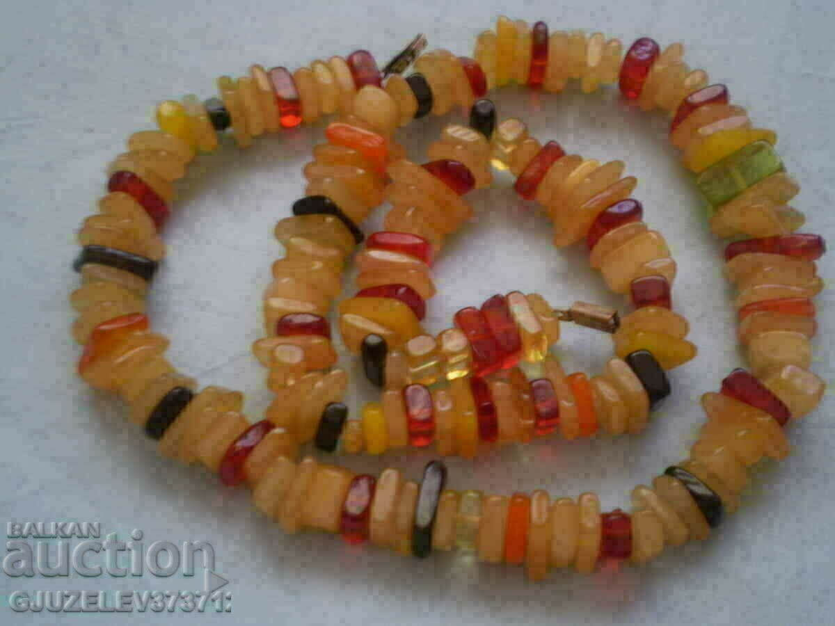 USSR catalin necklace and amber - 7 USSR catalin necklace and amber - 7