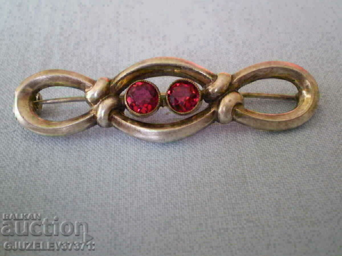 Silver brooch with rubies art deco 1930 with price 260.00 BGN | € 132.94 Silver brooch with rubies art deco 1930 with price 260.00 BGN | € 132.94