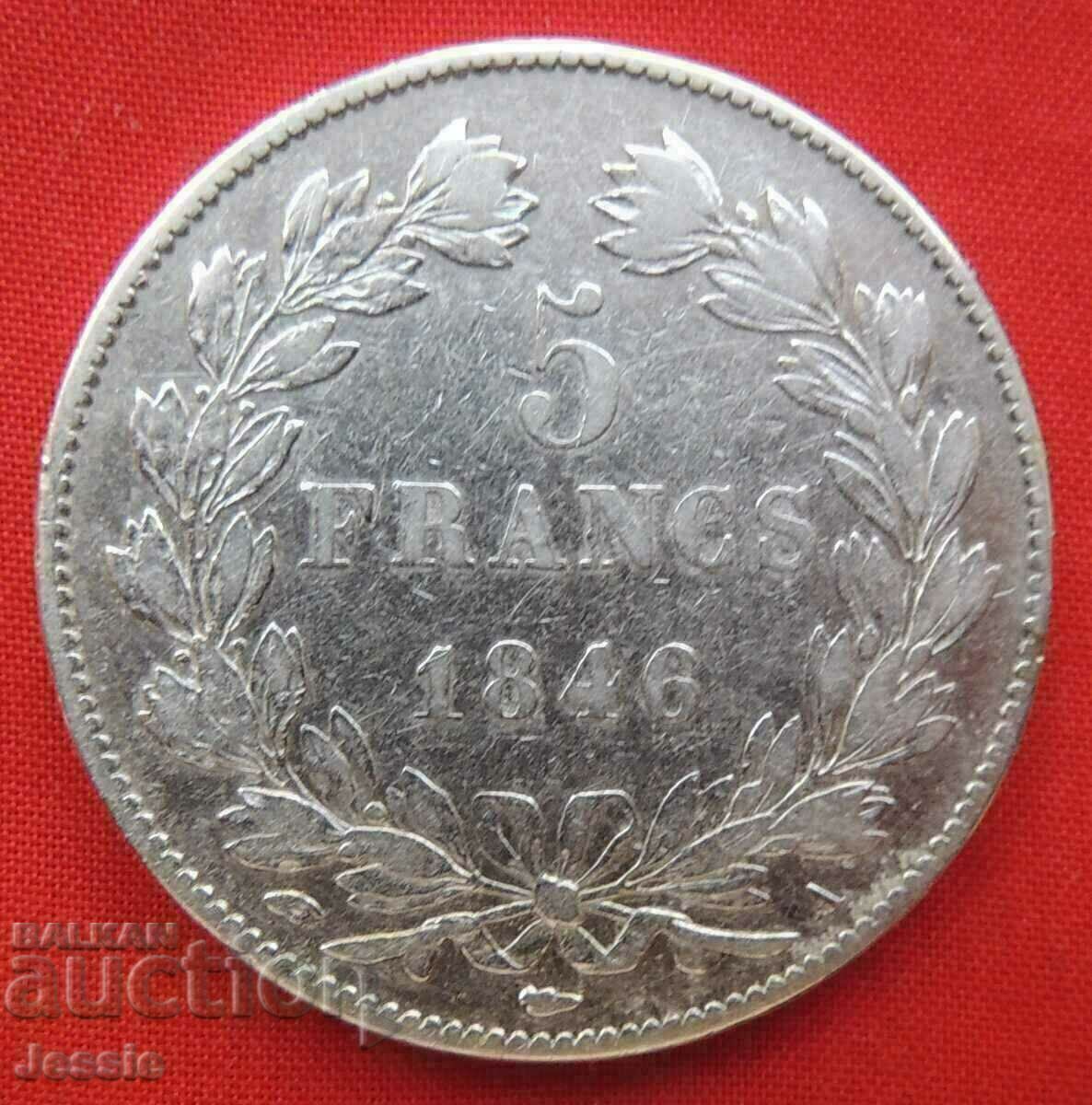 5 Francs 1846 A France